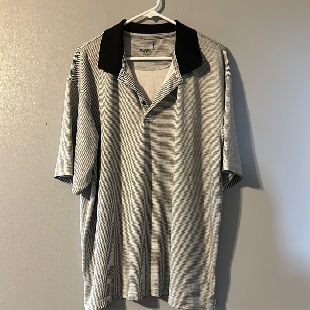RK Performance Men's Black and Gray Polo Shirt Size 2Xl